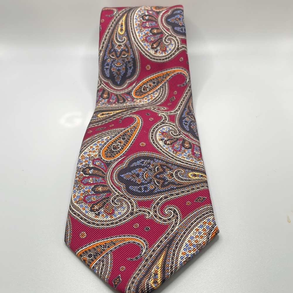 EUC Baradello Italian Silk Paisley Neck Tie